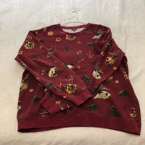 LRG 2XL pull over sweatshirt red with